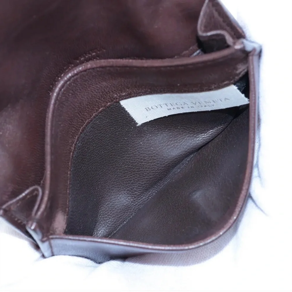 Bottega Veneta Intrecciato Folded Wallet - Dark Brown - Picture 4 of 5